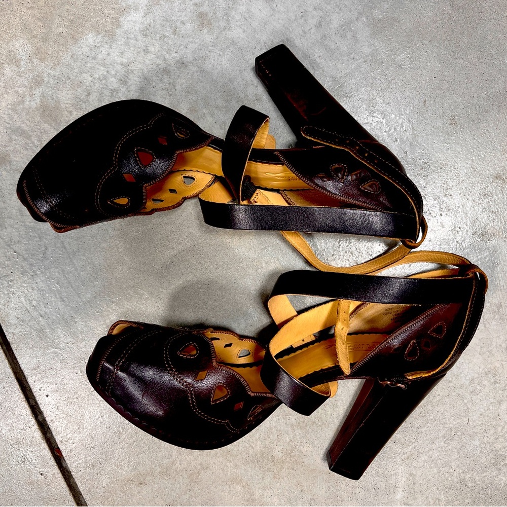 Timberland strappy high heels